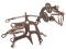 Two Antique Sand Cast Iron Camel Bits