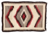 Early Navajo Eye Dazzler Pattern Wool Rug c. 1900-