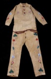 Crow Native American Indian Beaded Scout Outfit
