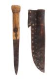 Blackfoot Tacked Sheath w/ Trade Knife c. 1870-