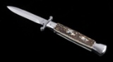 AKC Italian Swinguard Stiletto Switchblade Knife