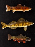 J. Strickland Hand Carved & Painted Fishing Decoys