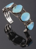 Navajo Morenci Turquoise & Sterling Bracelet