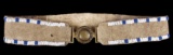 Northern Plains Locket Style Beaded Leather Belt
