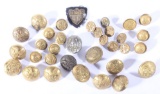 Civil War Uniform Brass Button Collection
