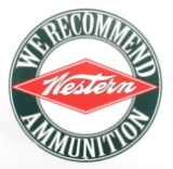 Porcelain Enamel Western Ammunition Advertisement