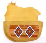 Northern Plain Native American Beaded Document Bag