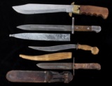 Various Bayonet, Folding & Fixed Blade Knives