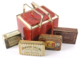 Collection of Early Tobacco Tins