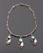 Navajo Sterling Silver Turquoise Coral Necklace
