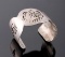 Signed Hopi Sterling Silver Bear Cuff