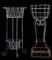 Victorian-Style Wire Plant Stands (2)