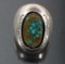 Teddy G. Navajo Pauite Turquoise & Silver Ring