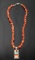 Navajo Branch Coral & Mosaic Pendant Necklace