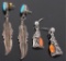 Navajo Sterling Silver Signed Earring Collection