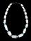 Navajo Turquoise White Coral Nugget Necklace