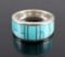 Ray Tracey Navajo Sterling Silver Turquoise Ring