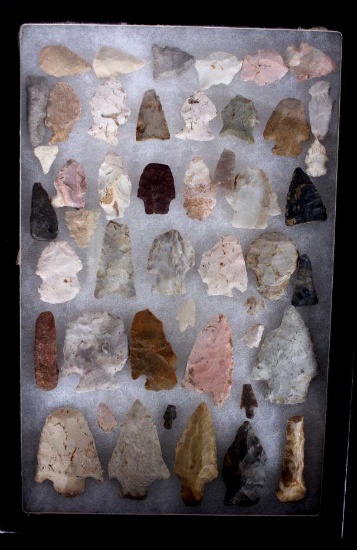 Ancient Montana Arrowhead Artifact Collection