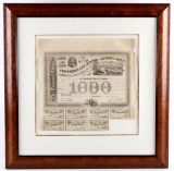 1863 Confederate State of America Bond Certificate