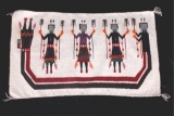 Navajo Yei Pictorial Rug Fine Wool c. Early 1900's