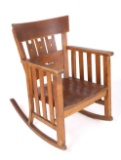 Early Original Mission Oak Rocking Chair
