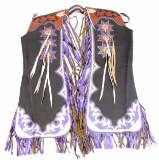 Extravagant Custom Leather Batwing Rodeo Chaps