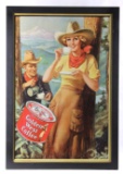 Golden West Coffee Cowgirl Advertising Poster