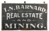 T. N. Barnard Real Estate & Mining Sign, N. Idaho