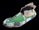 Sioux Native American Beaded Moccasin c.1890