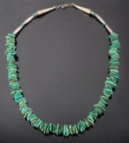 Navajo Turquoise Nugget & Sterling Necklace