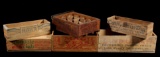 Early Antique Branded Wood Boxes (6)
