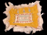 Sioux Hand Painted Pictorial Polychrome Deer Hide