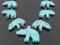 Navajo Turquoise Carved Bear Effigy Necklace