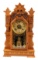 Early Pressed Oak Ornate Ivy Kitchen Clock c. 1908