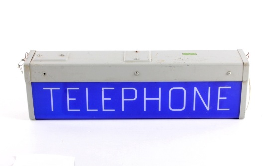 Telephone Booth Lighted Sign