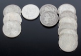 1884-1921 Morgan Silver Dollars x12 Coins