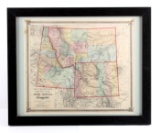 1873 Montana Territory Map