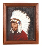 Original K. Fuller Framed Oil on Canvas Painting