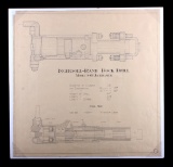 1931 Ingersoll-Rand Rock Drill Schematic Drawing