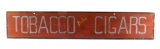 Folk Art Tobacco and Cigars Wooden Trade Sign
