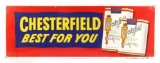 Chesterfield Cigarettes Embossed Advertising Sign