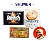 Collection Of Chromolithograph Advertising Signs
