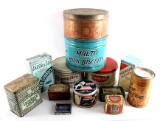 Collection Of Early Candy And Cracker Tins