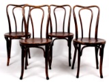 Four Jacob & Josef Kohn Bentwood Parlor Chairs