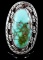 Jean Dixon Navajo Royston Turquoise & Silver Ring