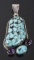 Navajo Dry-Creek Turquoise & Amethyst Pendant