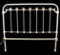 Early Victorian Cast Iron & Brass Bed Frame