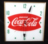 Vintage 1950's Coca-Cola Advertising Clock