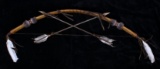 Plains Indian Bow and Arrow Leather Wall Decor