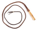 Leather Montana Bull Whip Swivel Handle